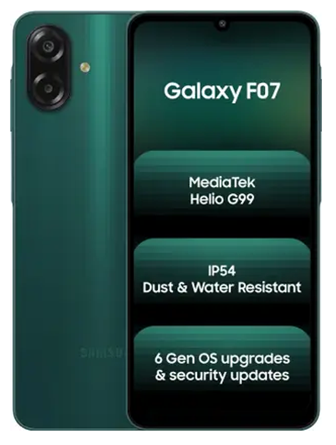 Picture of Samsung Galaxy F07 (Green, 64 GB)  (4 GB RAM)